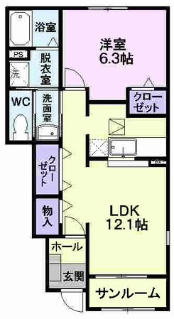 リリエンハイム　Ｃの物件間取画像